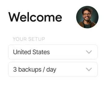 Backup Space Setup