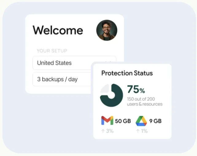 Backup Space interface